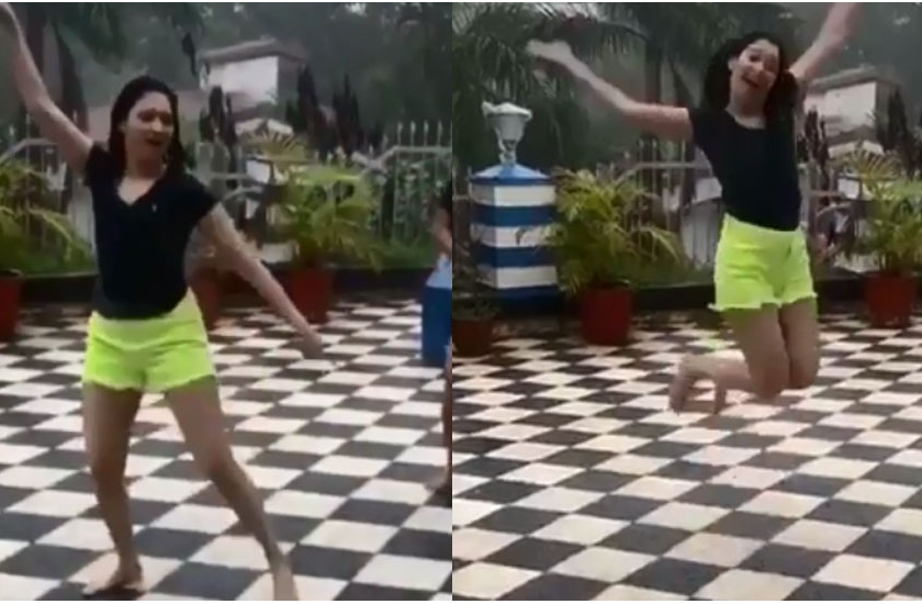 bahubali fame Tamanna Bhatia rain dance video