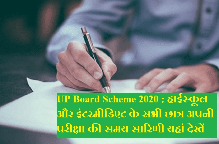 up board scheme 2020 high school and intermediate samay sarni