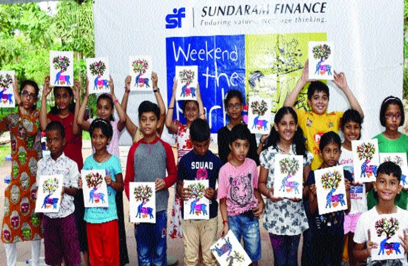 Children show talent in art workshop