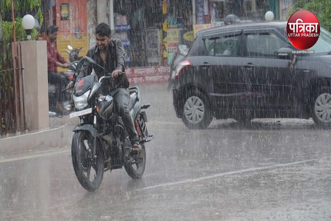 बनारस में मंगलवार की सुबह हुई बारिश का दृश्य