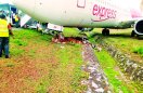 मैंगलोर हवाई अडडे पर विमान रनवे से फिसला