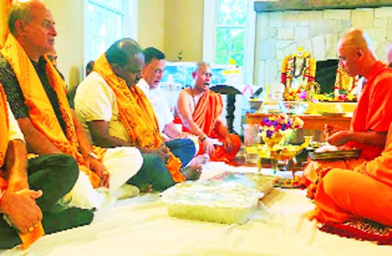 अमरीका के न्यूजर्सी में रखी गई काल भैरवेश्वर मंदिर की नींव