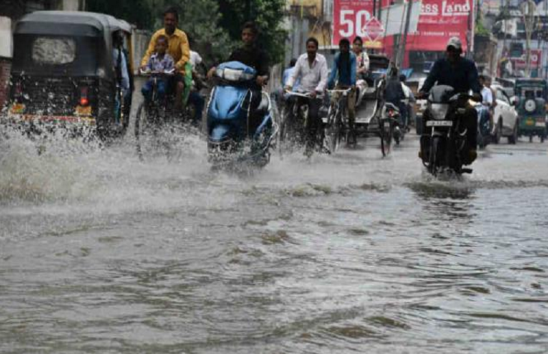 बारिश में जलभराव का दृश्य (फाइल फोटो)