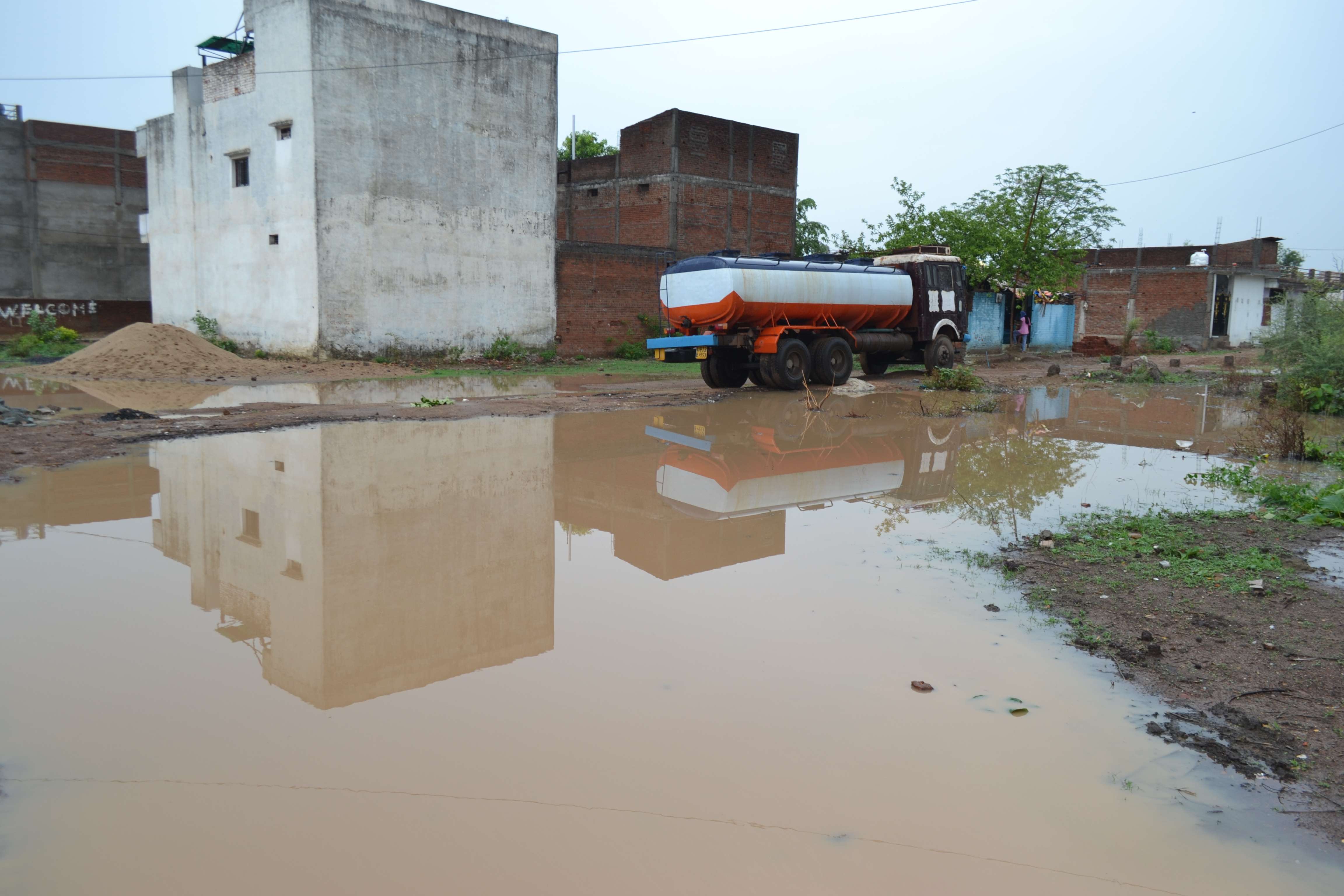 Mud roads in first rain