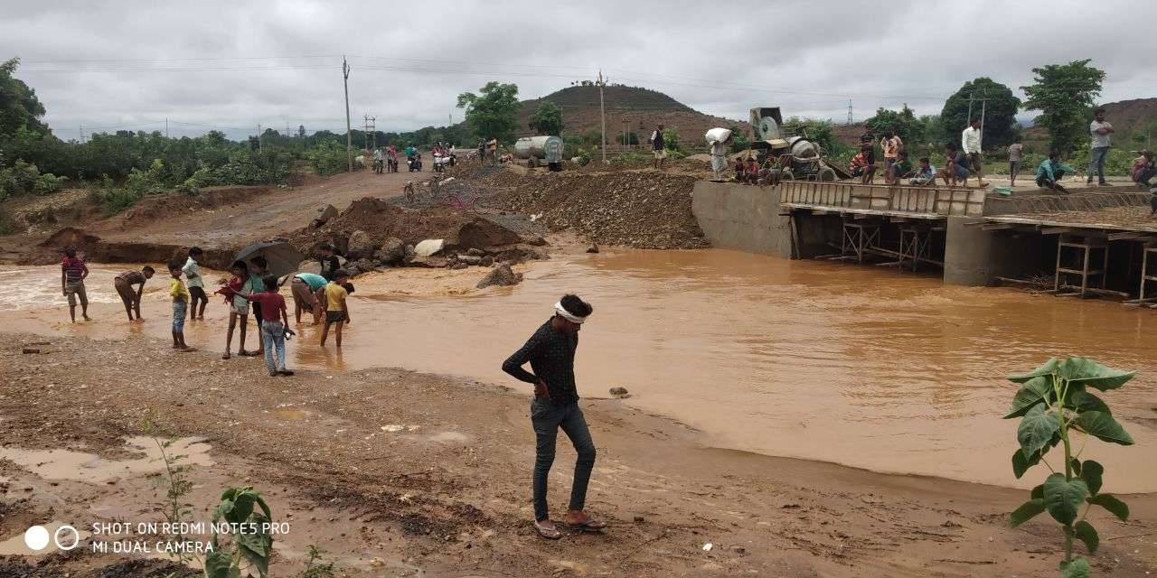 Mud roads in first rain
