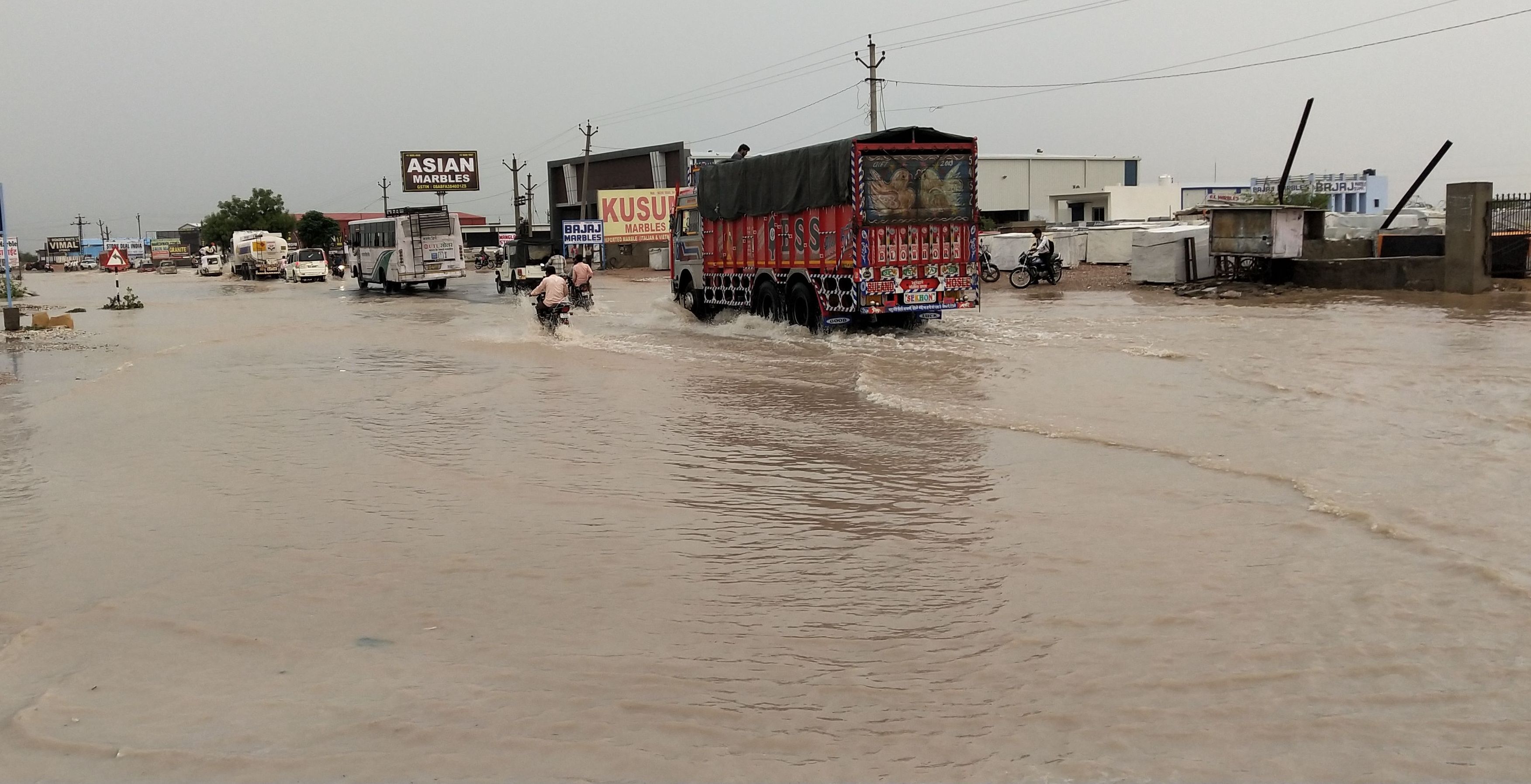 Photograph of Kishangarh changed after rain