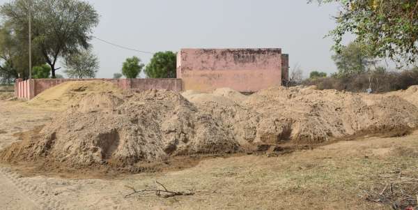 View of the illegal gravel transport from Dhadle