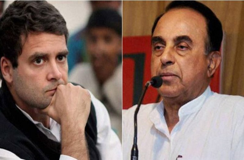 fir against subramanian swamy for alleging rahul takes cocaine