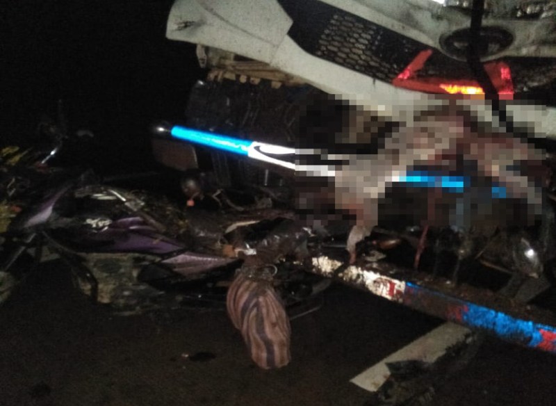 Painful road accident