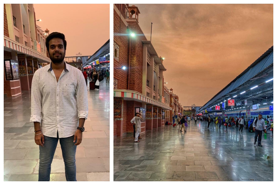 piyush goyal shares a picture of jodhpur railway station