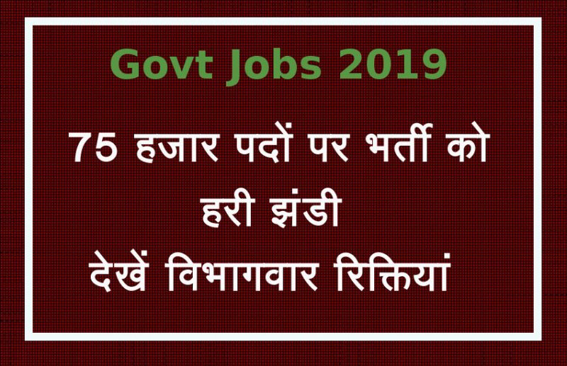 Rajasthan Govt Jobs 2019