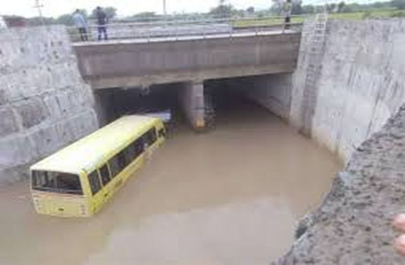 Filling of rain water in underpass is endangered