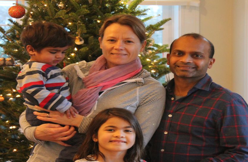 Foreign couple teach unclaimed child indian culture