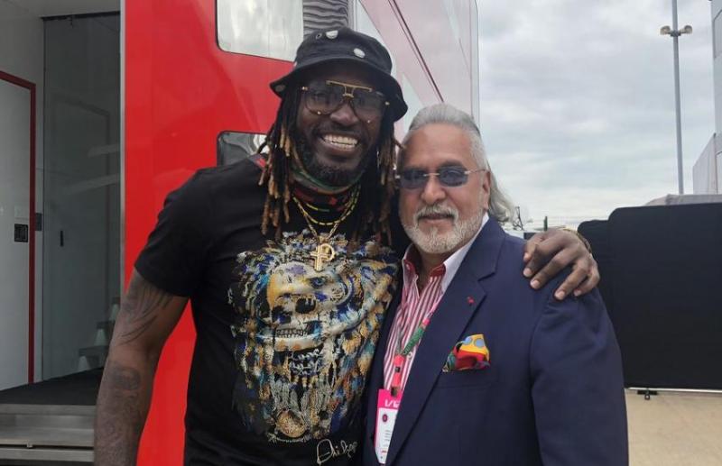 Chris Gayle and Vijay Mallya