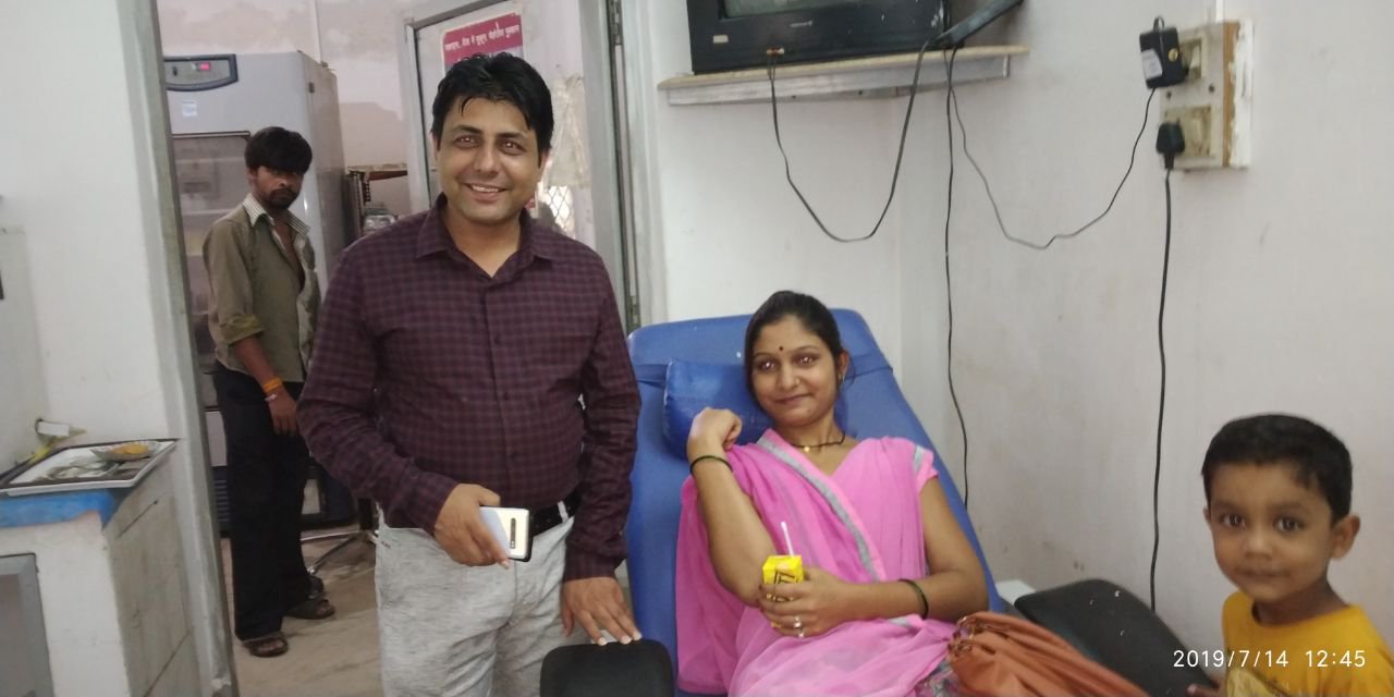 One day blood donation of 42 units for Anemic children