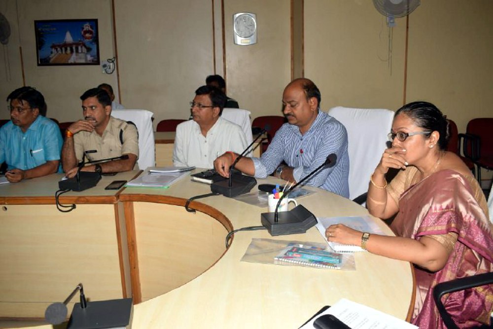 Review meeting of all departments in satna