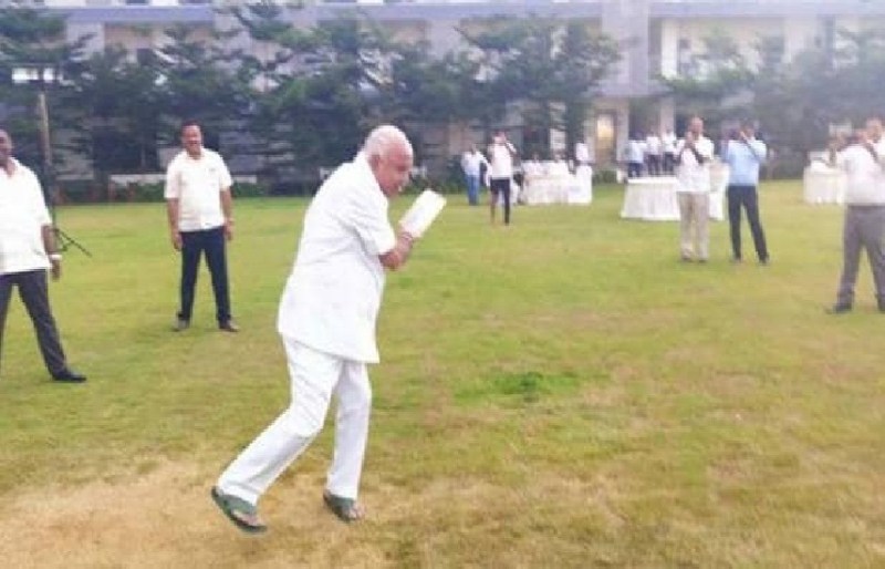 Yeddyurappa played cricket