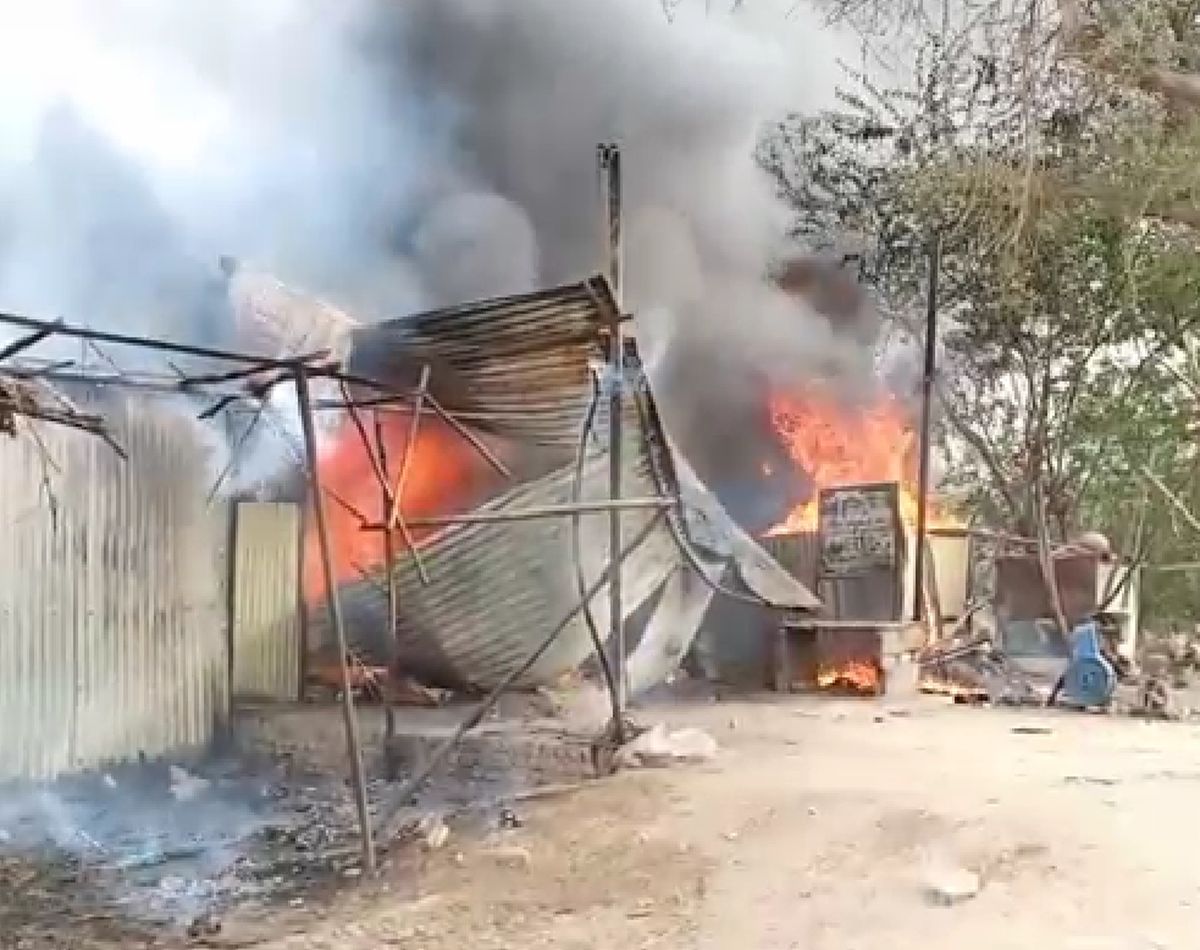 Fire in Khajwala's Market Burn Three Shops