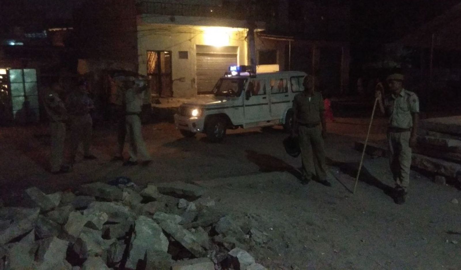 Police force posted in Masurian Nat Basti 
