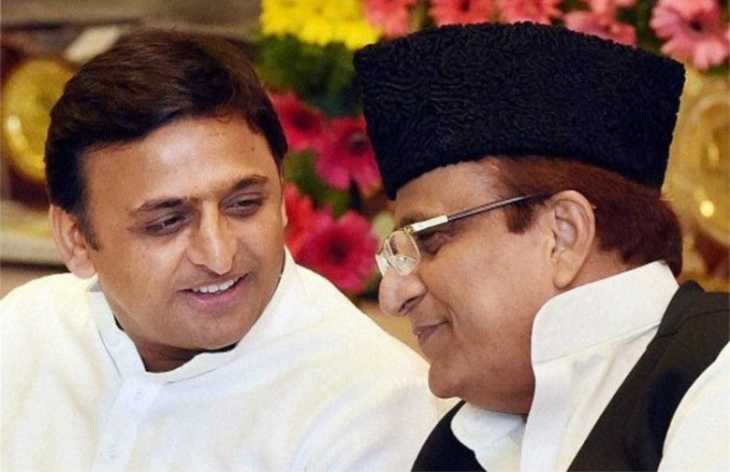 Azam Khan and Akhilesh Yadav