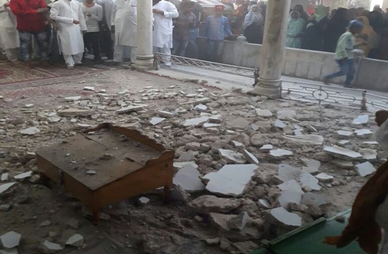 plaster-dropped-from-roof-in-ajmer-dargah