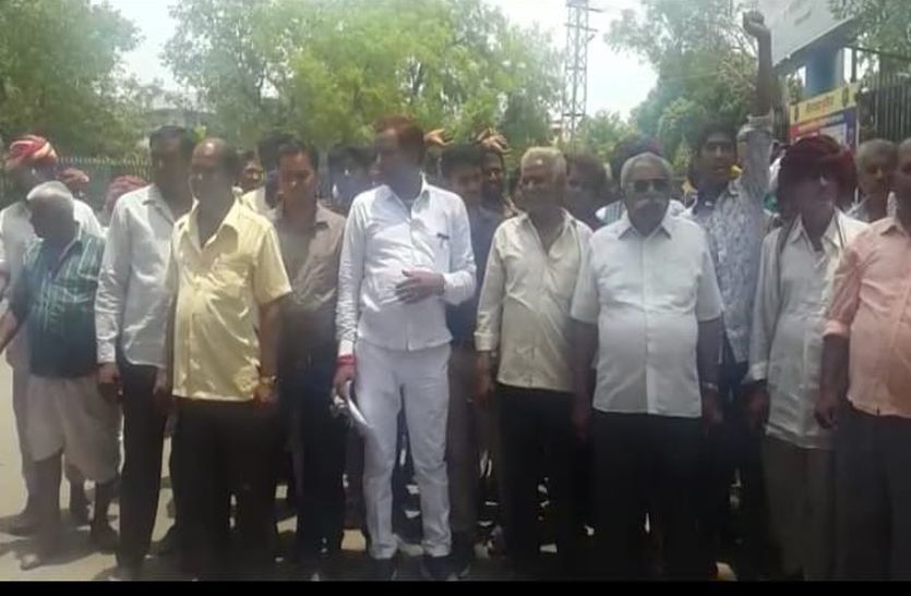 Villagers perform demarcation regarding delimitation in bhilwara