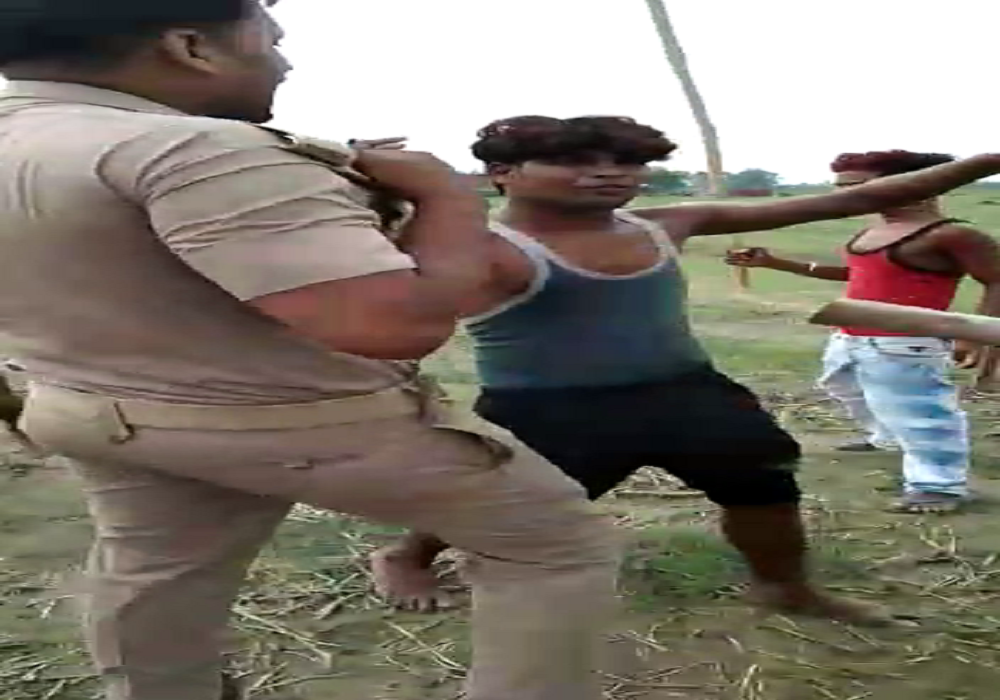 clash between two groups for land dispute, Pistol sieve from police
