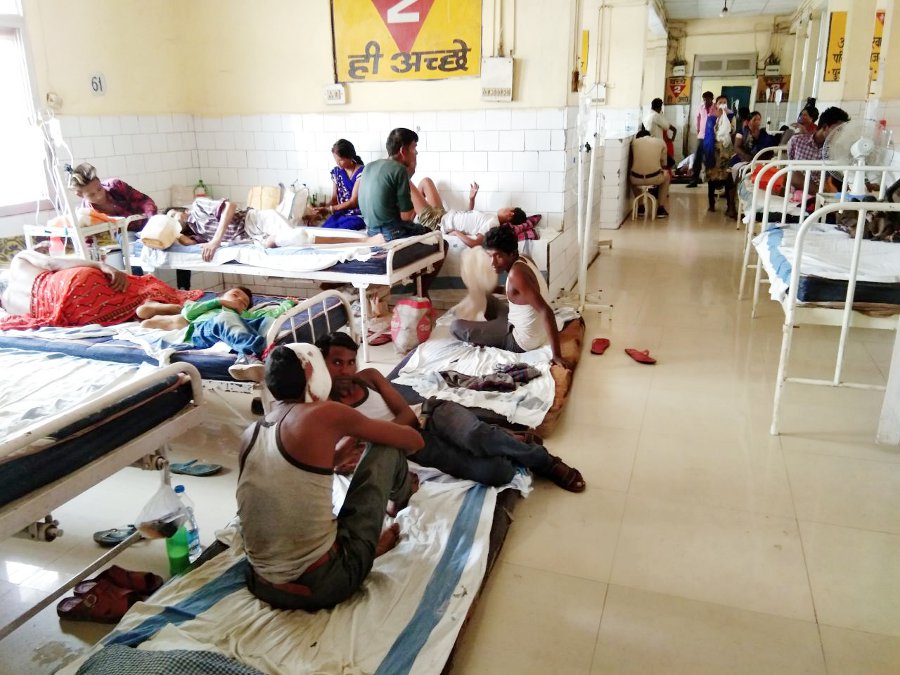 Increased number of patients in Singrauli district hospital