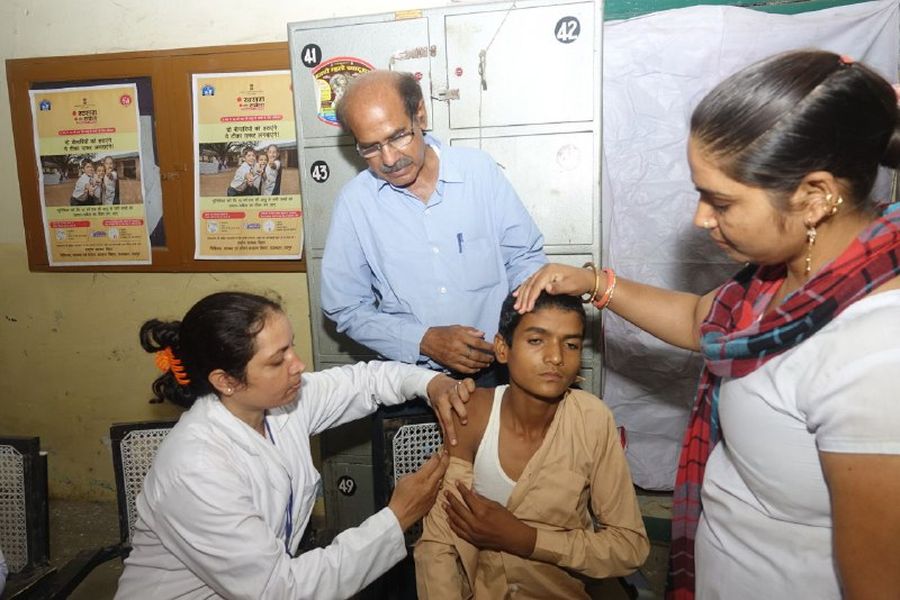 Measles-Rubella Vaccination Campaign In The Dausa District