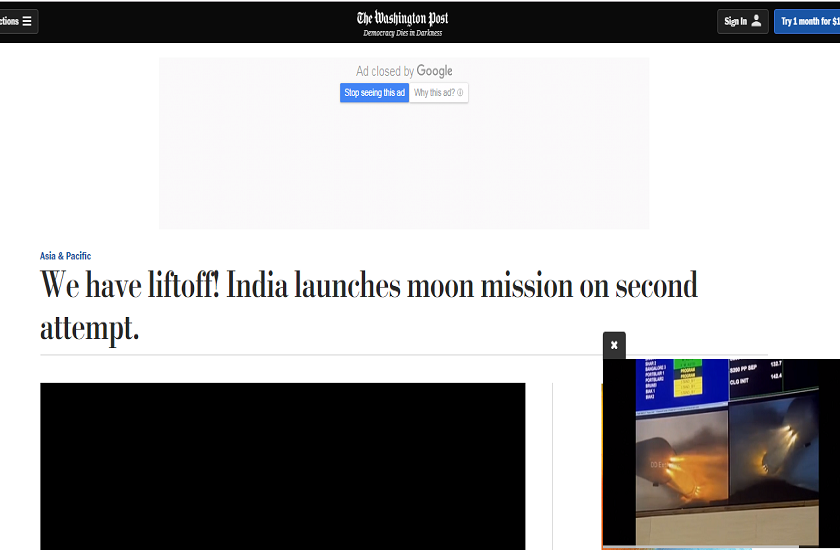 चंद्रयान-2 की लॉन्चिंग को लेकर क्या रहा विदेशी मीडिया का रिएक्शन