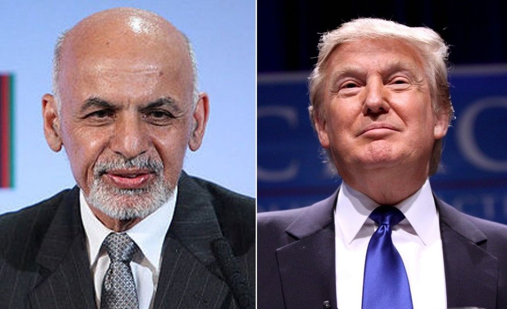 Ashraf Ghani and Trump