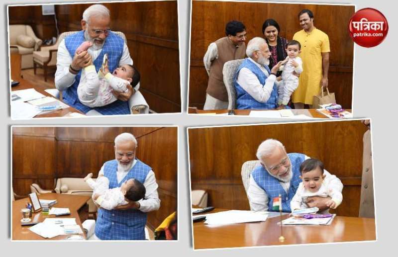 pm narendra modi shared photo of little girl child alwar connection