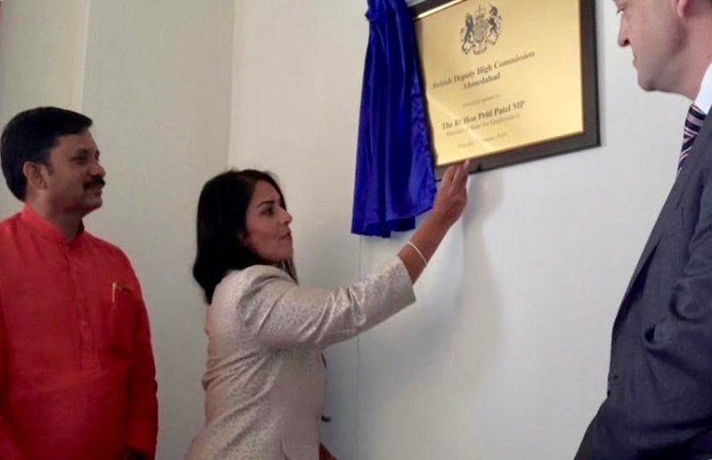 Priti Patel, Narendra Modi, Britain