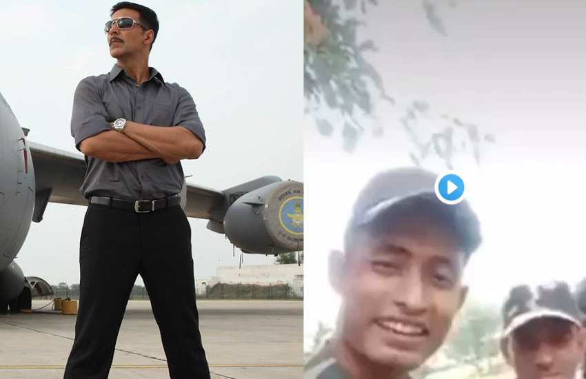 Akshay kumar share soldier video