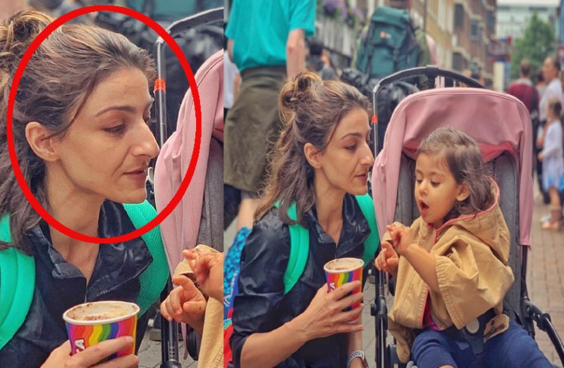 soha ali khan and inaya naumi khemu photo