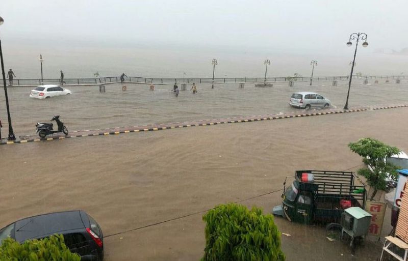 Heavy rain in ajmer : 