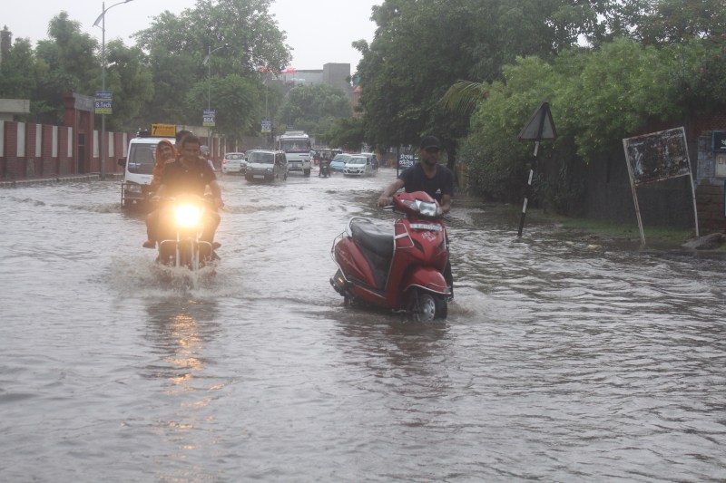heavy rain in ajmer city