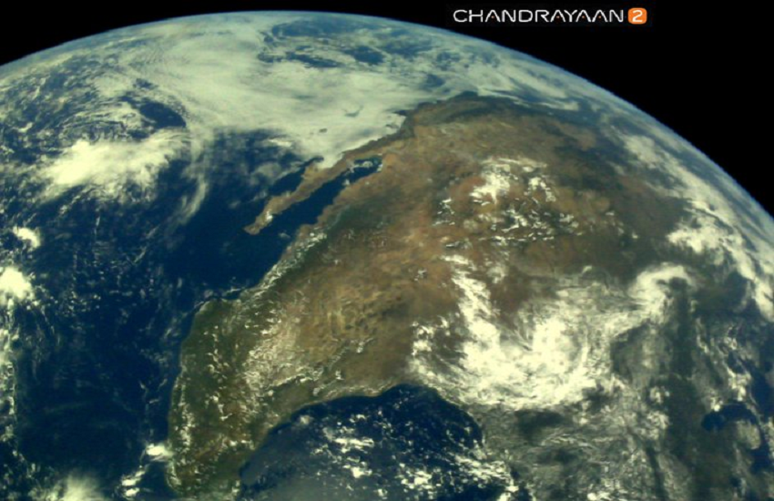 Pictures of Earth from Chandrayaan 2 
