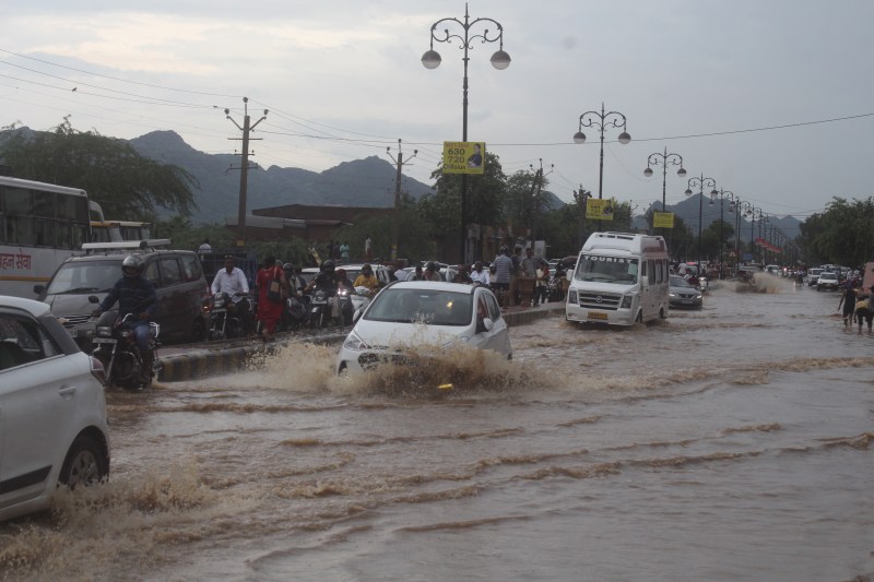 monsoon rain in ajmer 