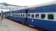 When there was a commotion among the railway passengers