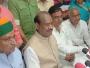 Lok Sabha speaker Om Birla press conference in Bikaner