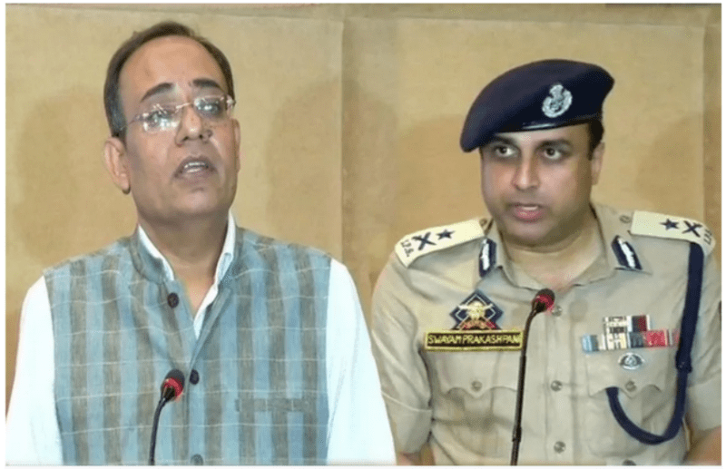 प्रमुख सचिव रोहित कंसल, आईजीपी एसपी पाणि