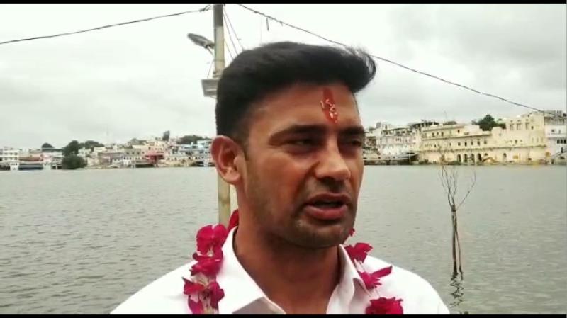 wrestler Sanjeet Singh in pushkar