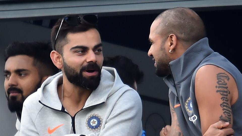 Virat Kohli and Sikhar Dhawan