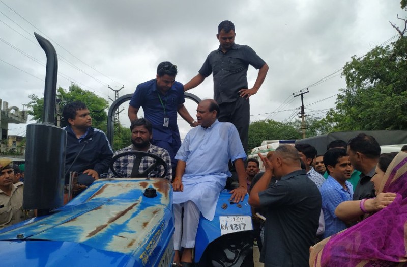 Flood In Kota, Loksabha Speaker Om Birla On Visit