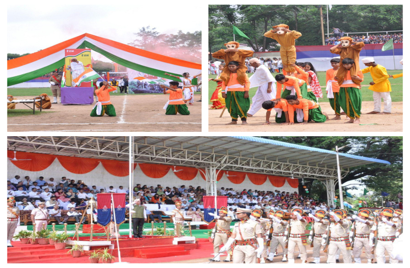 Independence Day celebration in railway