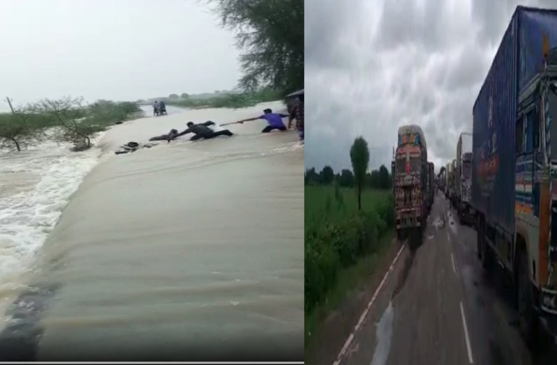 Heavy rain in Rajasthan
