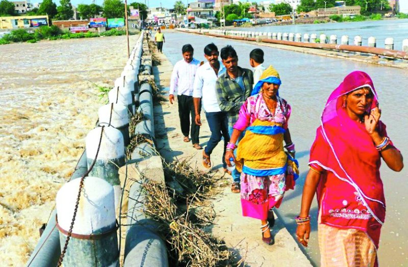 Water landed in Luni river, administration breathed a sigh of relief