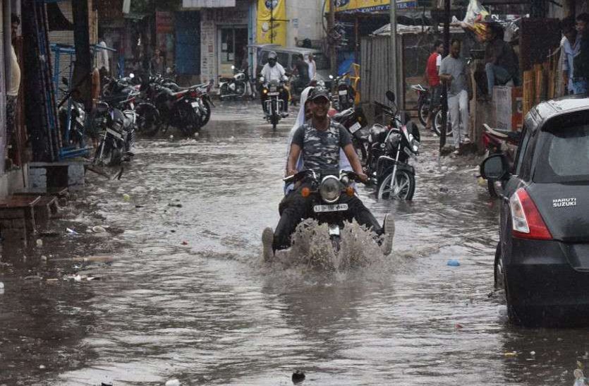 heavy rainfall in gwalior at mp today 