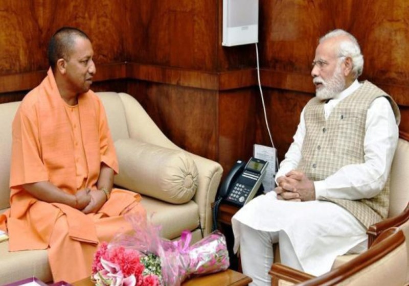 Yogi Adityanath and Narendra Modi